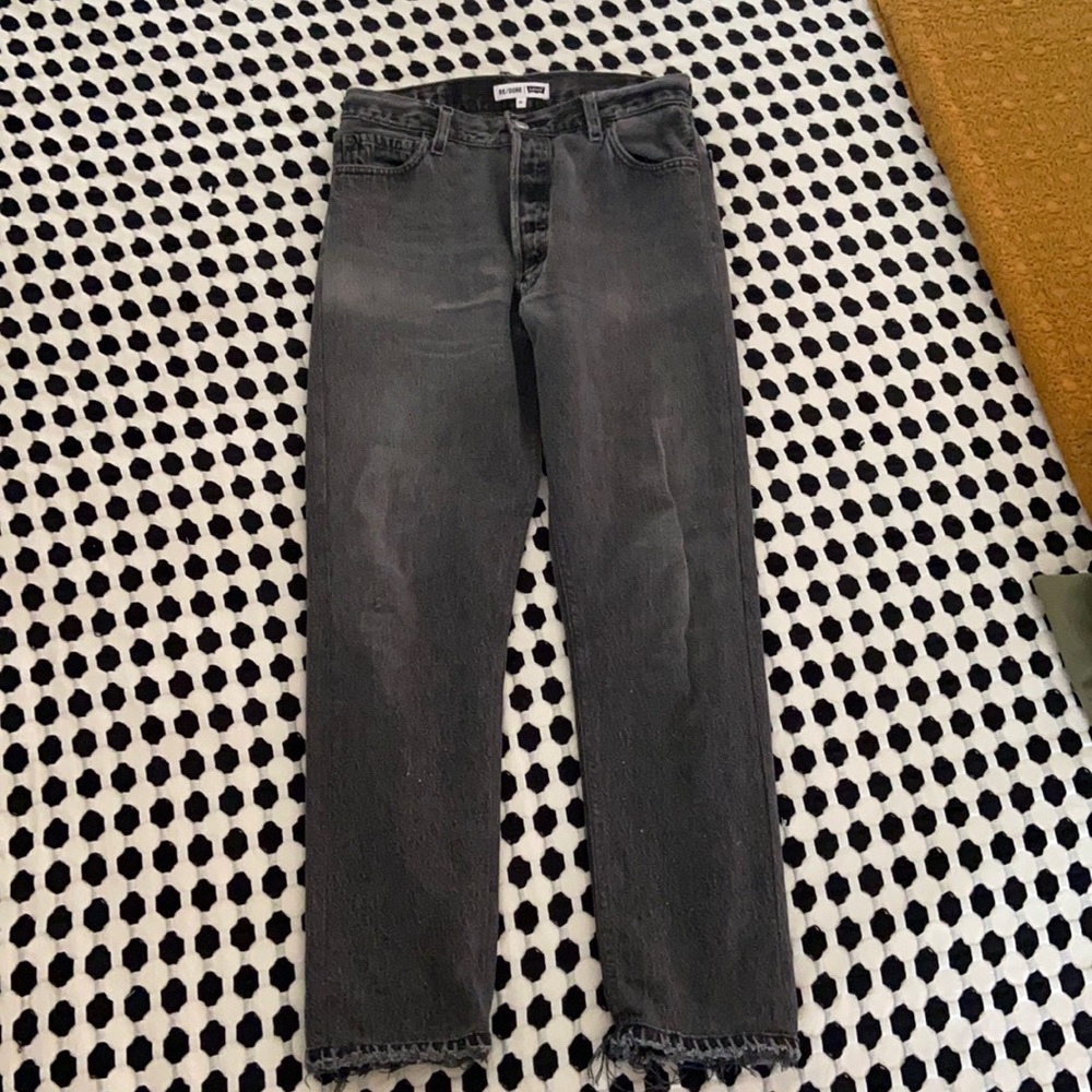 Re-done Levis Washed Black Jeans 26